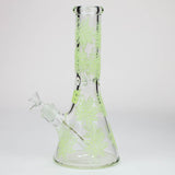 High-End Brands Glass Glass Bong NG-13 inch 7mm Glow-In-The-Dark Leaves [ST011] NG-13 inch 7mm Glow-In-The-Dark Leaves [ST011]