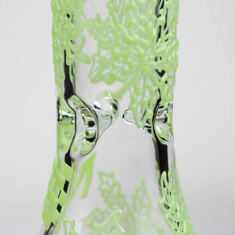 High-End Brands Glass Glass Bong NG-13 inch 7mm Glow-In-The-Dark Leaves [ST011] NG-13 inch 7mm Glow-In-The-Dark Leaves [ST011]