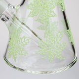 High-End Brands Glass Glass Bong NG-13 inch 7mm Glow-In-The-Dark Leaves [ST011] NG-13 inch 7mm Glow-In-The-Dark Leaves [ST011]