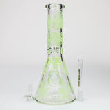 High-End Brands Glass Glass Bong NG-13 inch 7mm Glow-In-The-Dark Leaves [ST011] NG-13 inch 7mm Glow-In-The-Dark Leaves [ST011]