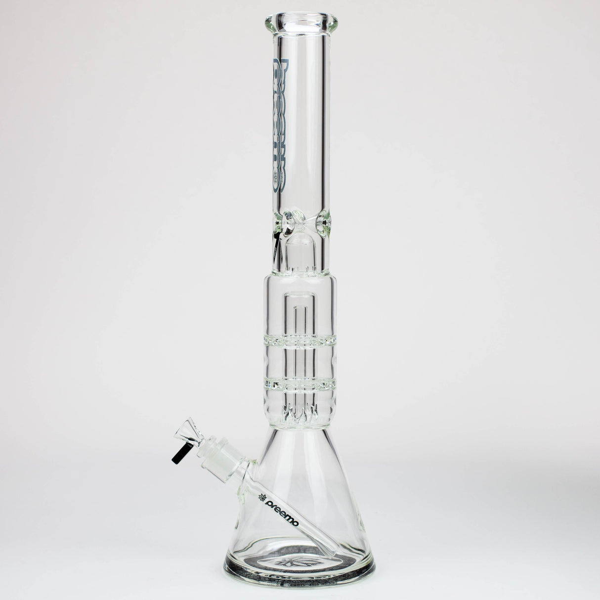 preemo Glass Bong preemo - 19 inch Dome Over Double Disc Perc [P016] preemo - 19 inch Dome Over Double Disc Perc [P016]