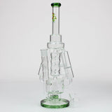 17" H2O Three Honeycomb silnders glass water recycle bong [H2O-25]