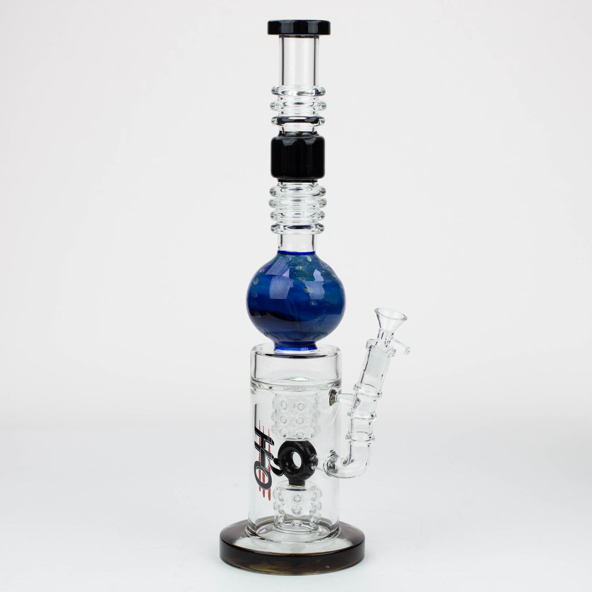 15" H2O Gold fumed sphere Glass water bong [H2O-23]