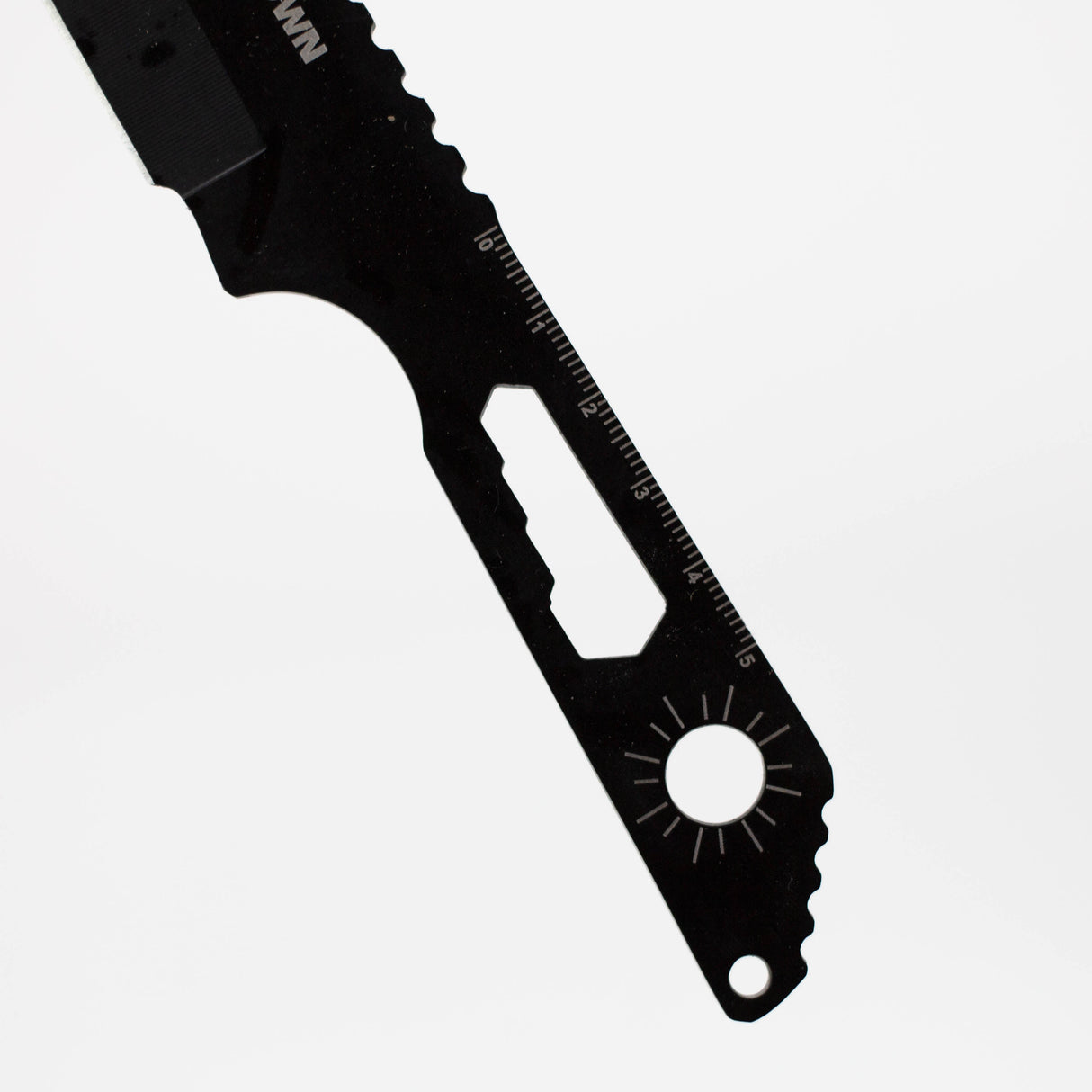 8" Three Piece  Hunt Down Black Throwing Knife Set With Fish Hook  [9569]
