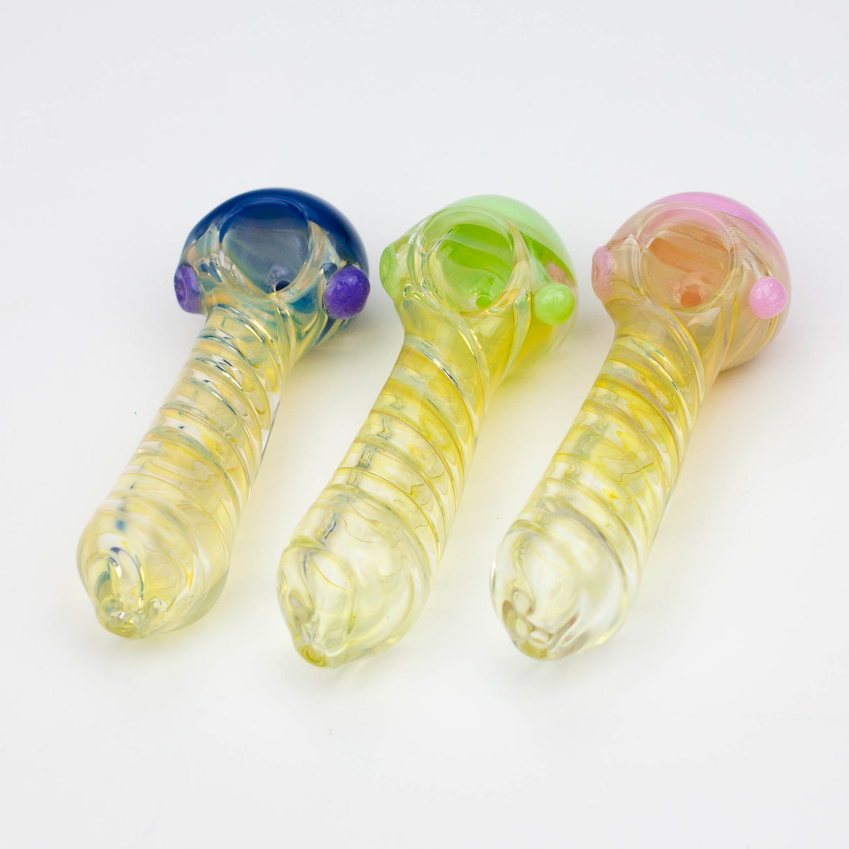 4.5" American color twisted soft glass hand pipe [AM01]