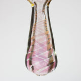 5" Gold fumed twisted glass hand pipe