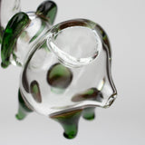 5" Standing elephant clear glass hand pipe