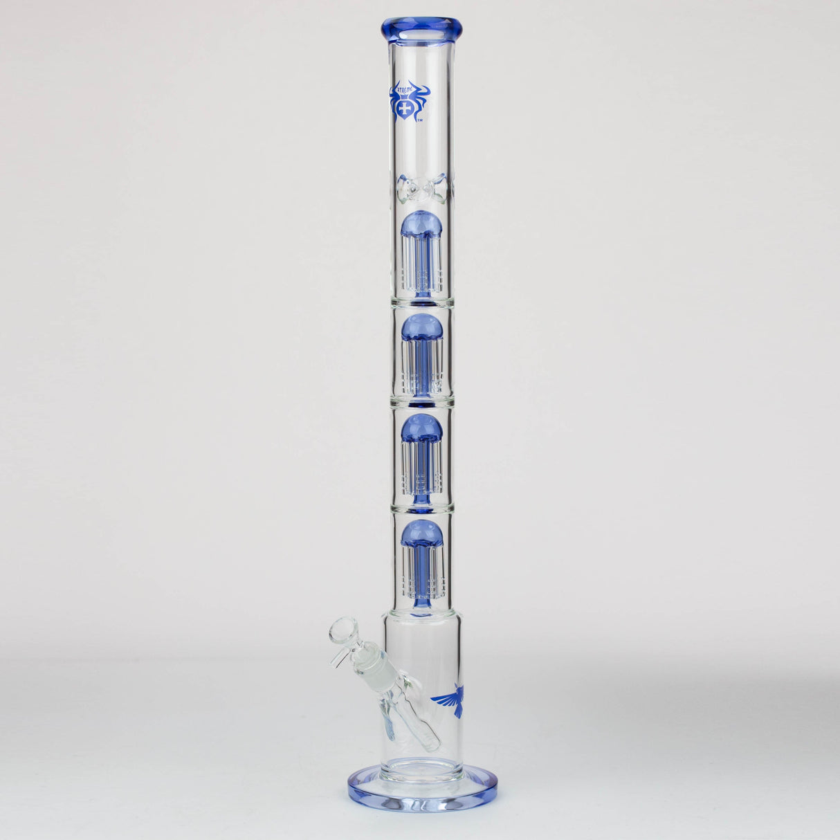 Xtreme 26" 7 mm Glass Bong with Quad Percolators
