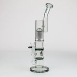 16" tree arm percolator and honeycomb diffuser glass bong [B8]