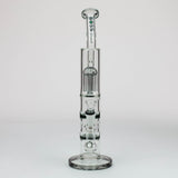 16" tree arm percolator and honeycomb diffuser glass bong [B8]