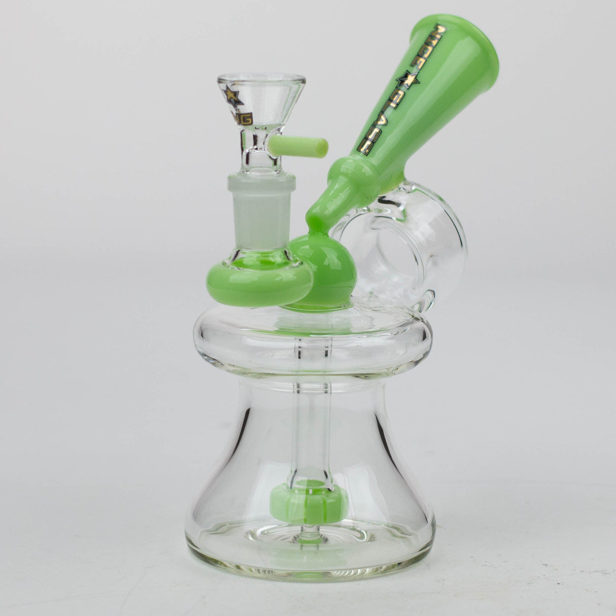 NG 6.5" Megaphone Showerhead Glass Bubbler