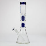 Blueberry-15 inch Double Tree Perc Beaker [S387]