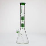 Blueberry-15 inch Double Tree Perc Beaker [S387]