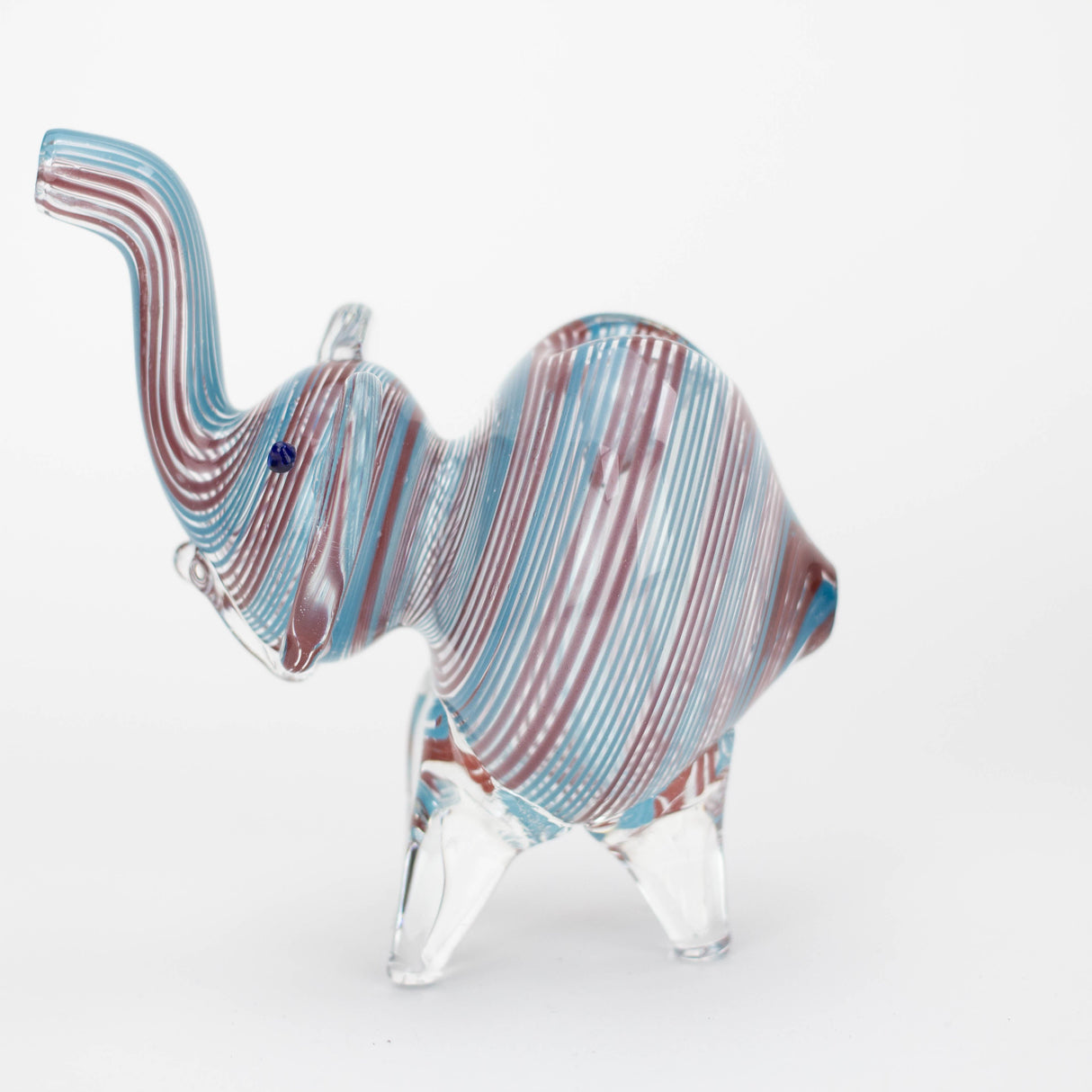 Standing XL elephant glass hand pipe