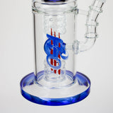 H2O | 15" Gold fumed sphere Glass water bong [H2O-5017]