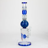 H2O | 15" Gold fumed sphere Glass water bong [H2O-5017]
