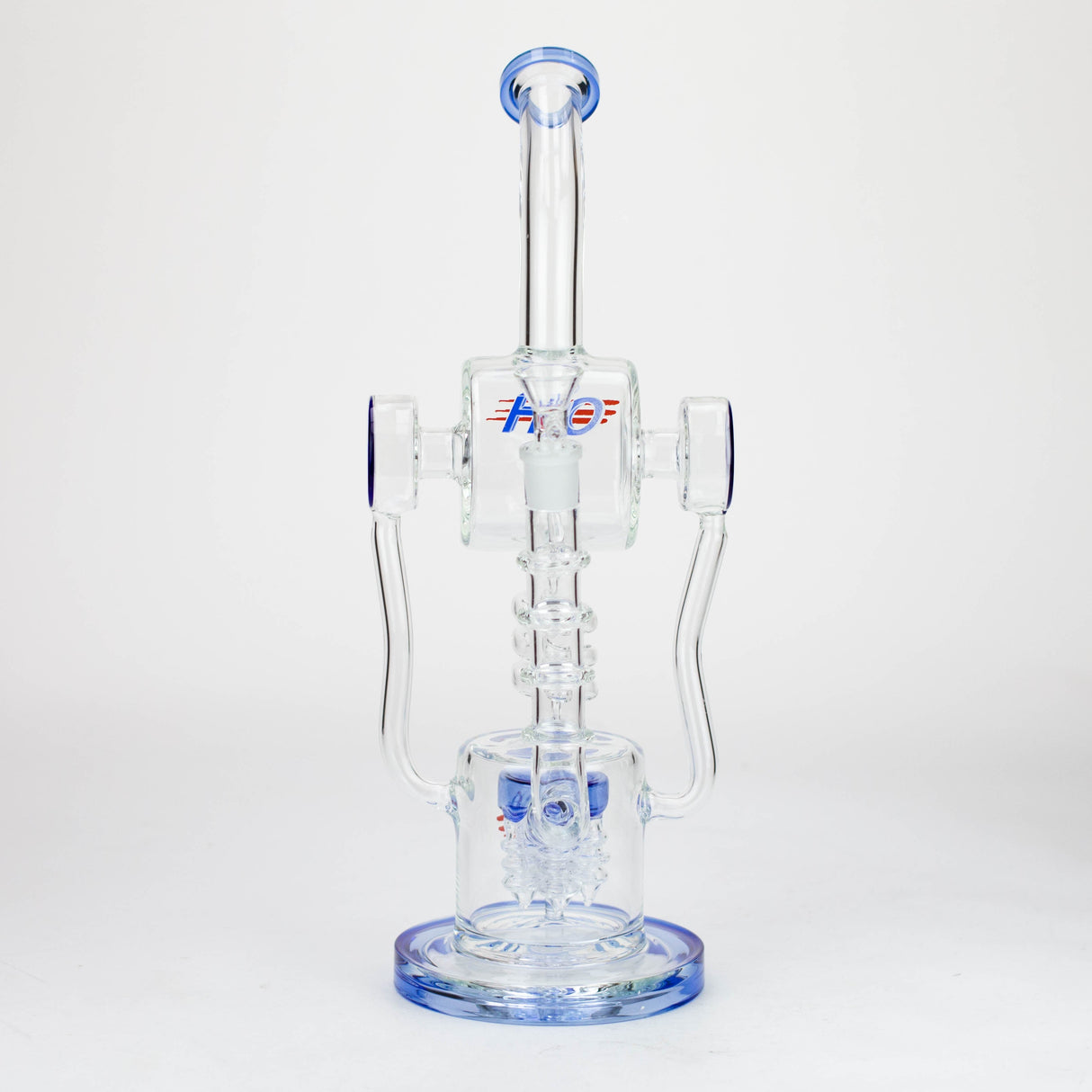 H2O | 14" glass water bong [H2O-5022]