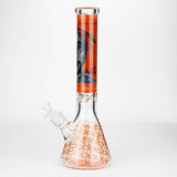 15.5" 9 mm Graphic Glass Water Bong