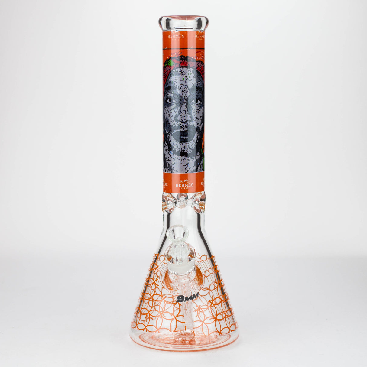 15.5" 9 mm Graphic Glass Water Bong