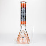 15.5" 9 mm Graphic Glass Water Bong