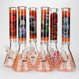 15.5" 9 mm Graphic Glass Water Bong