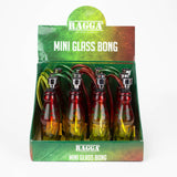 5" rasta mini glass water pipe display of 12