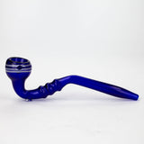 8" Gandalf blue color glass hand pipe pack of 2