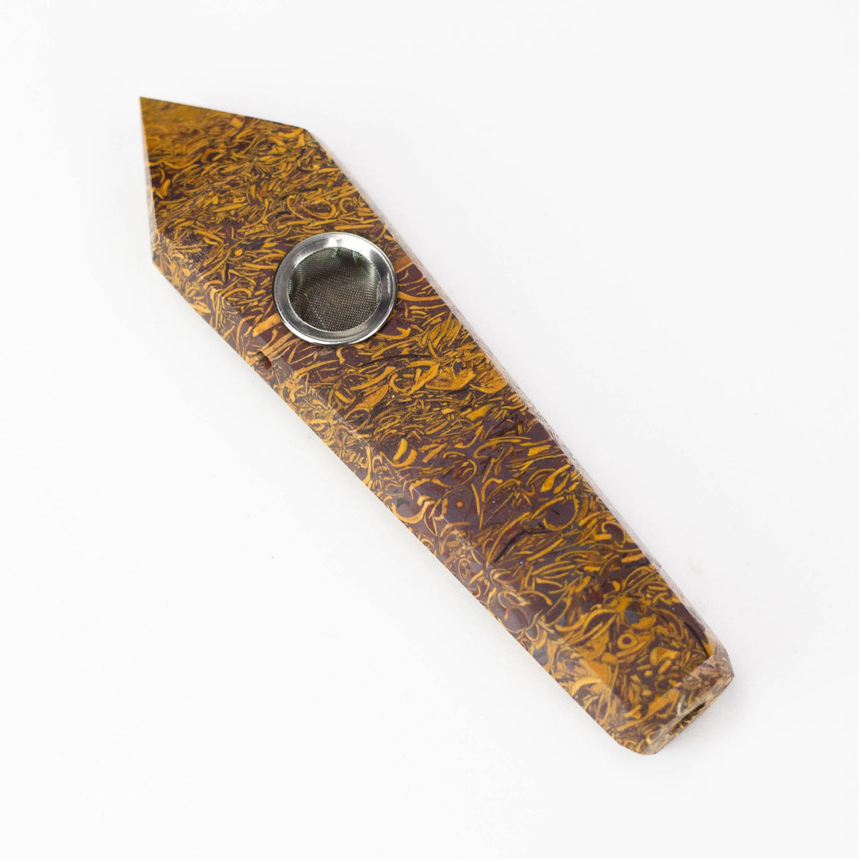 Acid Secs | Golden Jade Crystal Pipe with Choke
