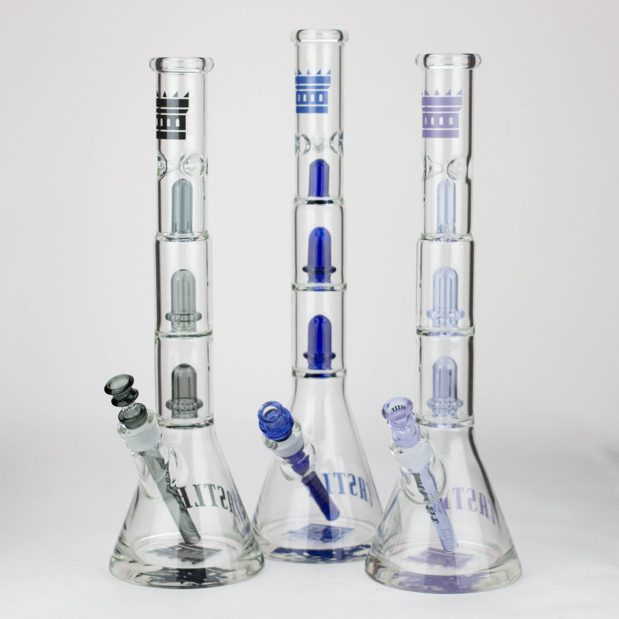 Castle Glassworks | 18" Double Shower Bong