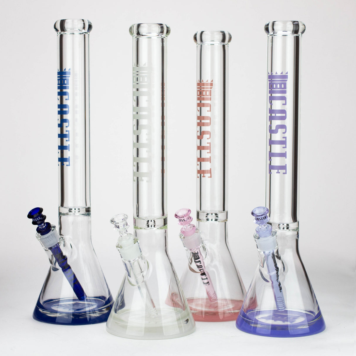 Castle Glassworks | 18" Beaker 9mm Glass bong – Color Logo