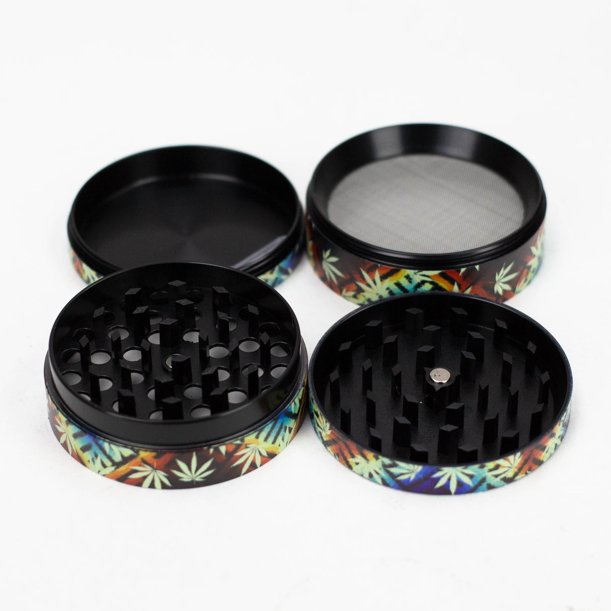 WENEED® | 75mm Leaf Life Grinder 4pts - 6 packs