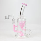 Genie 9" Stemless Recycler Bubbler with Banger