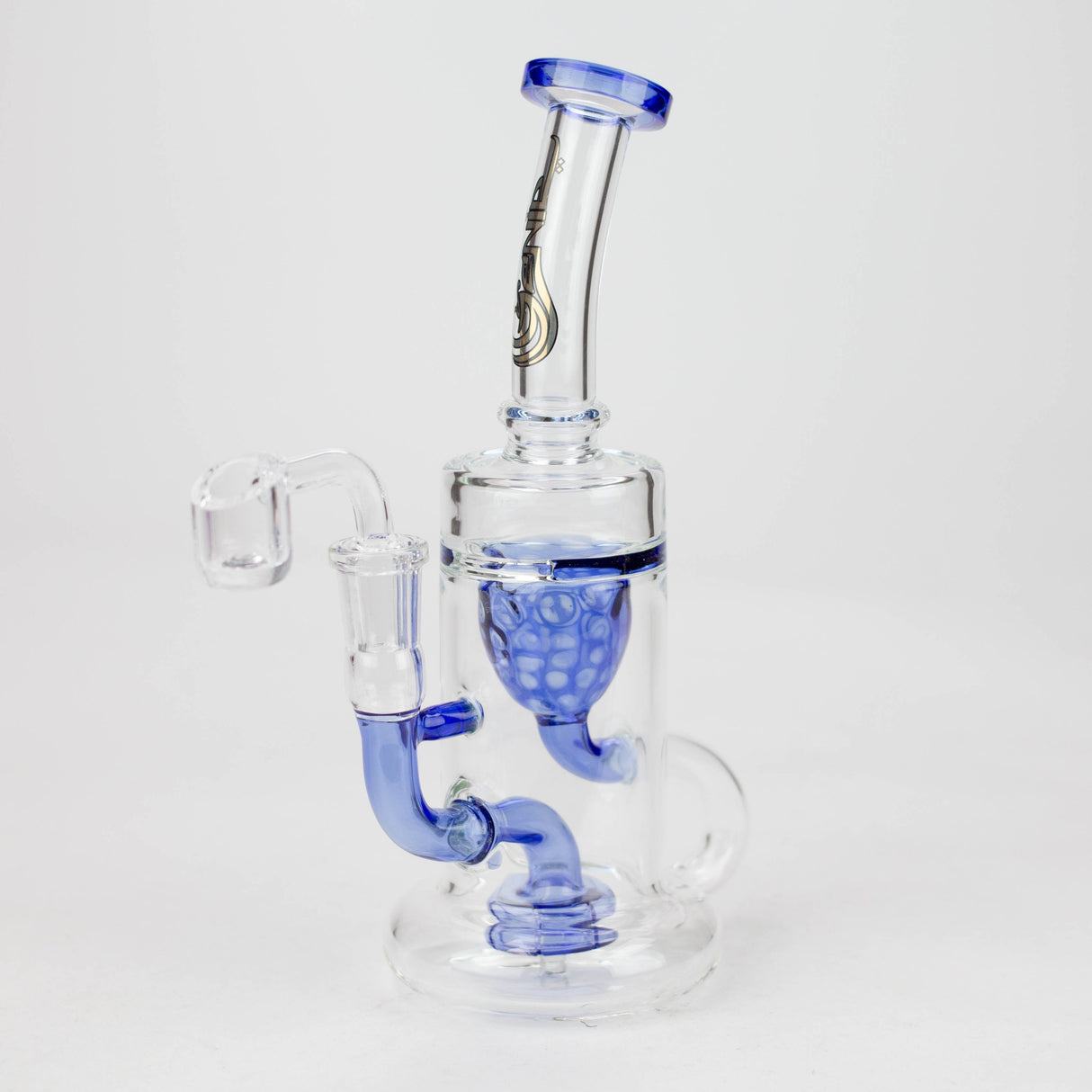 Genie 9" Stemless Recycler Bubbler with Banger