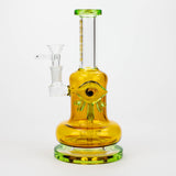 Cobra 8.5" Amber Green Monster Eye Stemless Bong