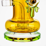 Cobra 8.5" Amber Green Monster Eye Stemless Bong
