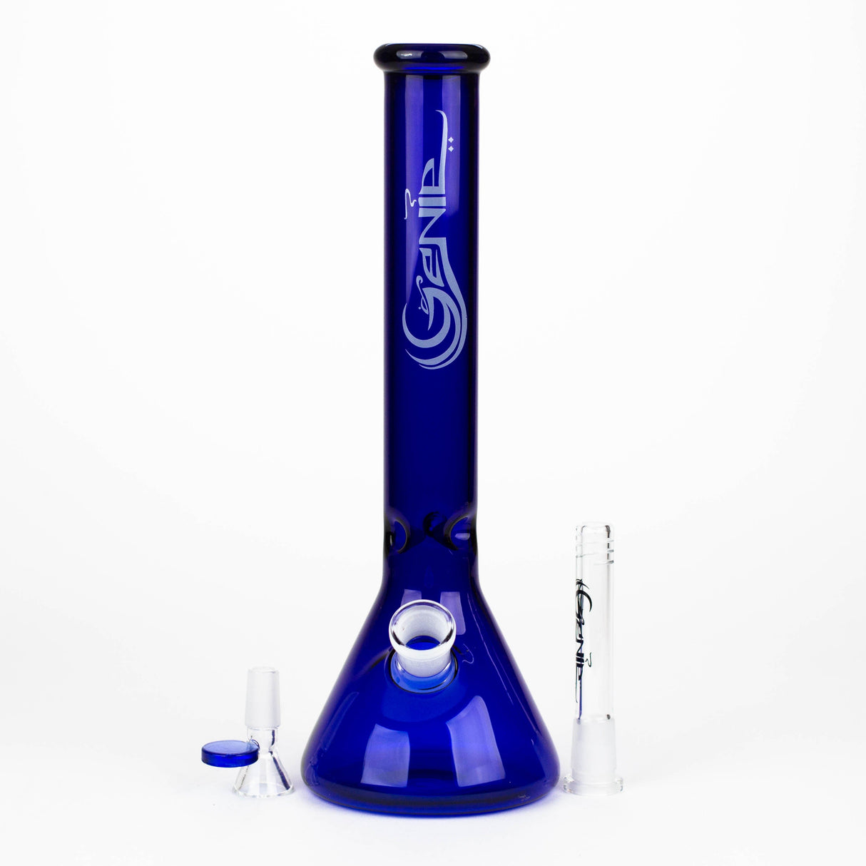 Genie 12" Colour Tube Beaker Bong with Ice Catcher