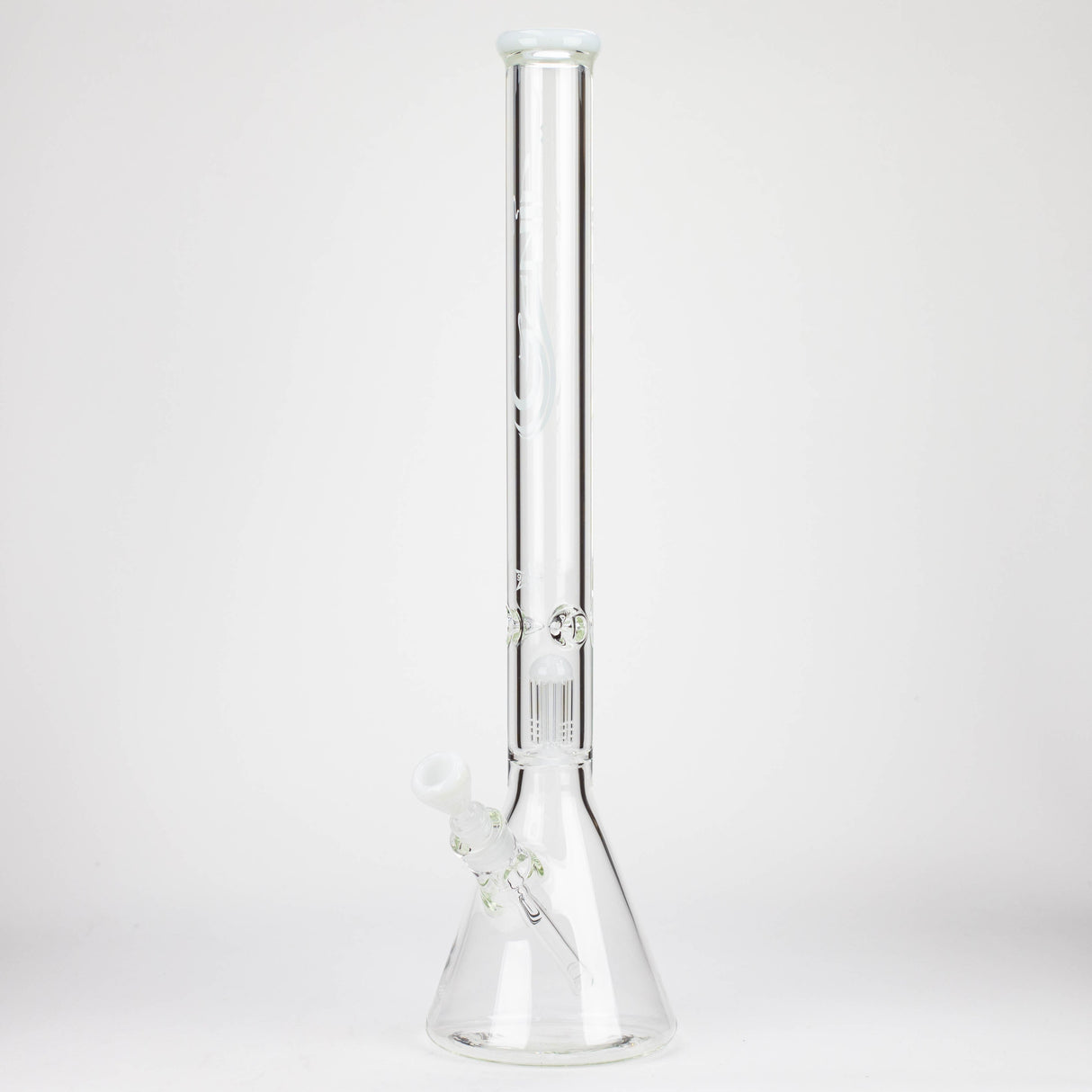 GENIE | 24" 9mm single percolator glass water bong [ GB1905 ]