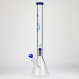 GENIE | 24" 9mm single percolator glass water bong [ GB1905 ]