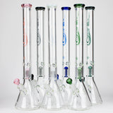 GENIE | 24" 9mm single percolator glass water bong [ GB1905 ]