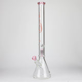 GENIE | 24" 9mm single percolator glass water bong [ GB1905 ]