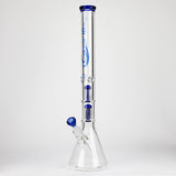 GENIE | 24" Dual 6 arms 9mm glass water beaker bong [GB1906]