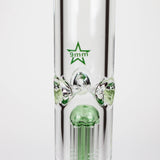 GENIE | 24" 9mm single percolator glass water bong [ GB1905 ]