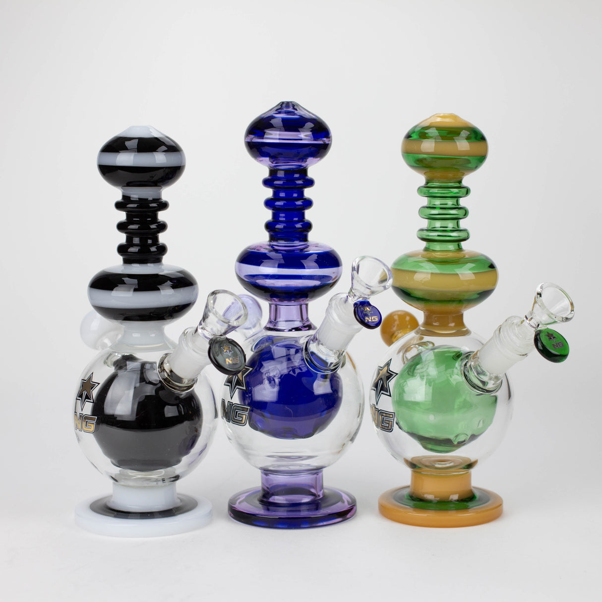 NG 10" Large Ball Perc Glass Bubbler