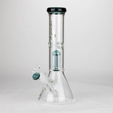 Genie 12" Colour-Accented Glass Bong with 6-Arm Perc