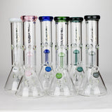 Genie 12" Colour-Accented Glass Bong with 6-Arm Perc