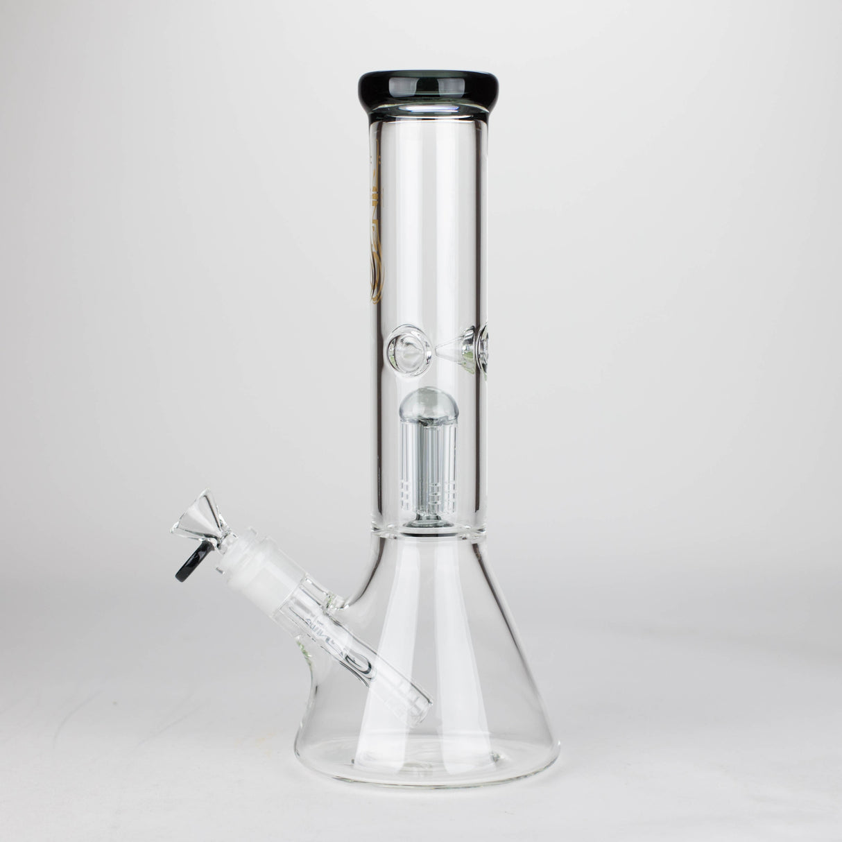 Genie 12" Colour-Accented Glass Bong with 6-Arm Perc