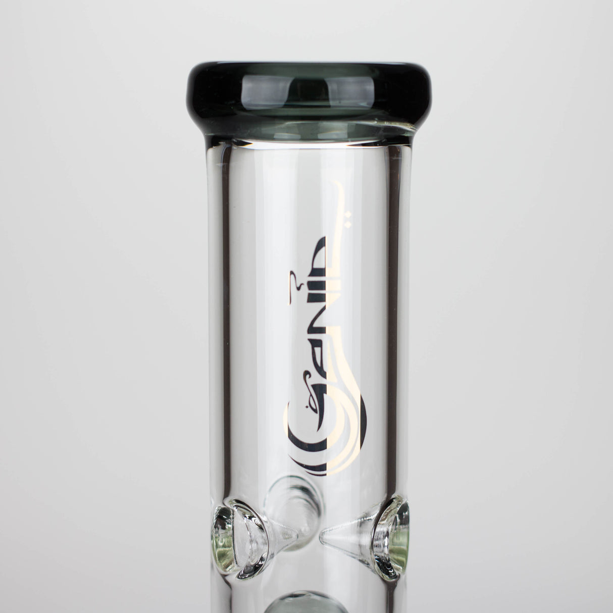 Genie 12" Colour-Accented Glass Bong with 6-Arm Perc