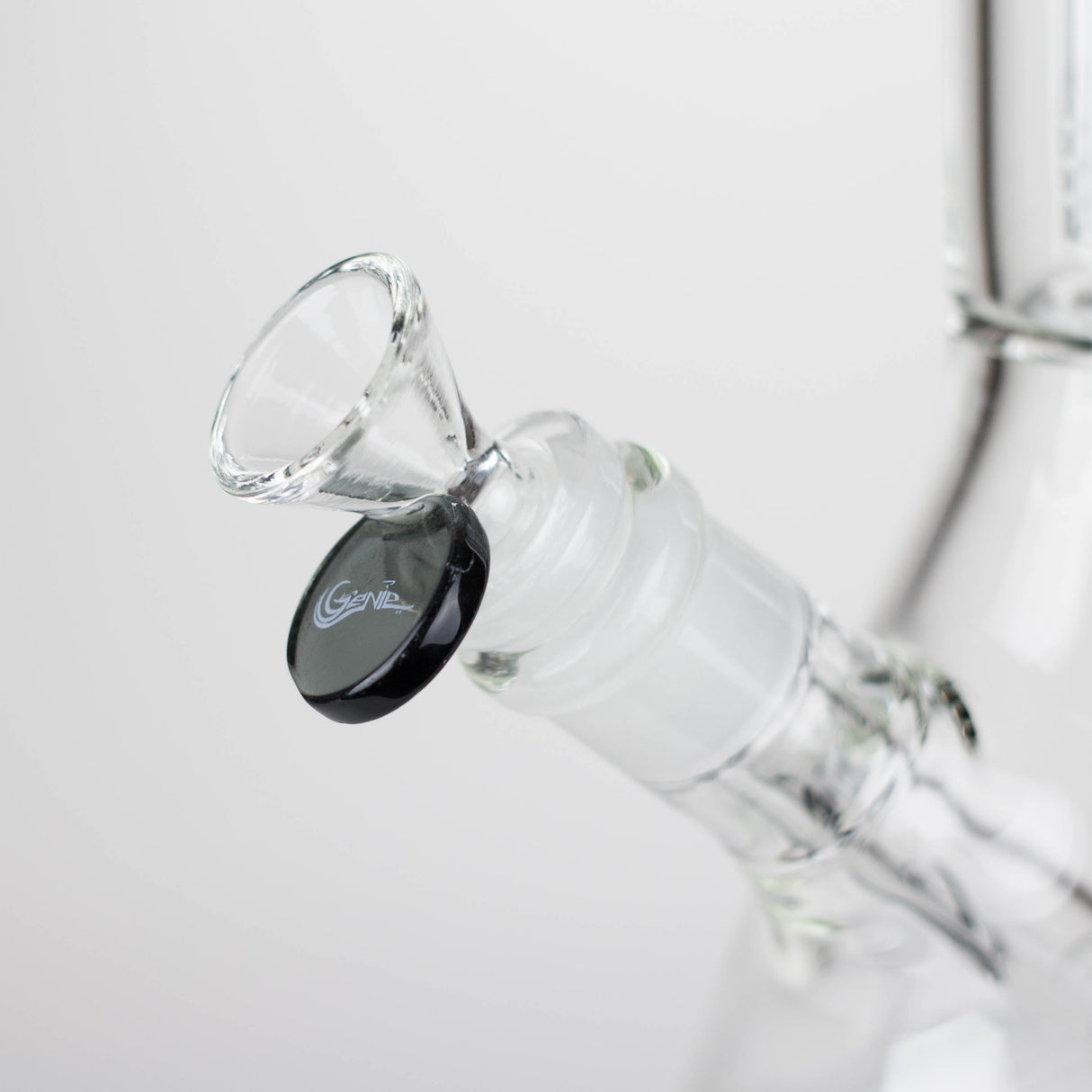Genie 12" Colour-Accented Glass Bong with 6-Arm Perc