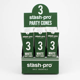 Stash-Pro | Bleached (White)  Party Pack 3 Cones box of 24