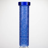 COBRA | 14" sandblasted geometric graphic 7 mm glass bong [YY01]